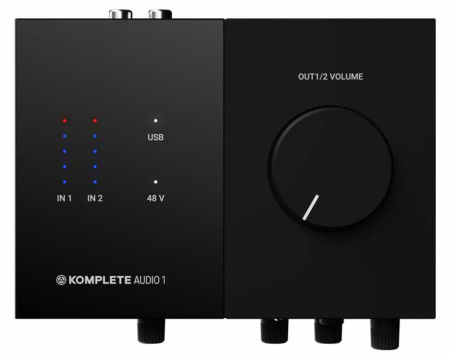 KOMPLETE AUDIO 1 Внешняя звуковая карта с USB. NATIVE INSTRUMENTS