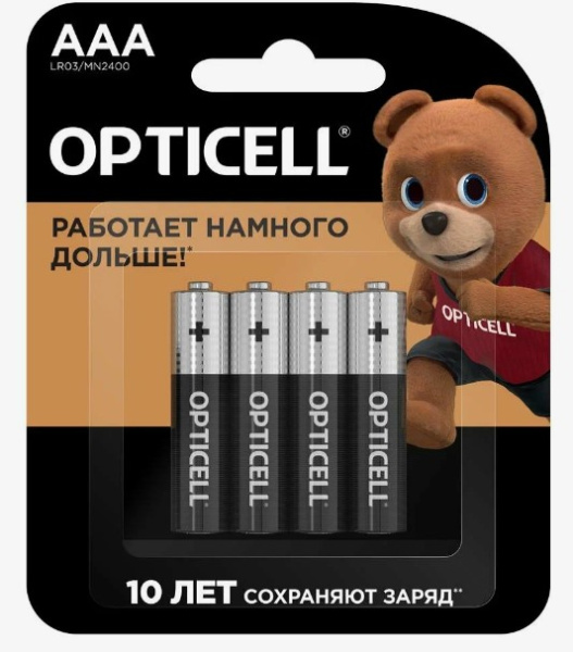 LR03/MN2400 AAA Элемент питания (1 батарейка) OPTICELL