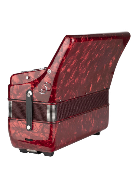 JH2008-R Аккордеон 41/120/7/2, красный, с футляром, Aurus