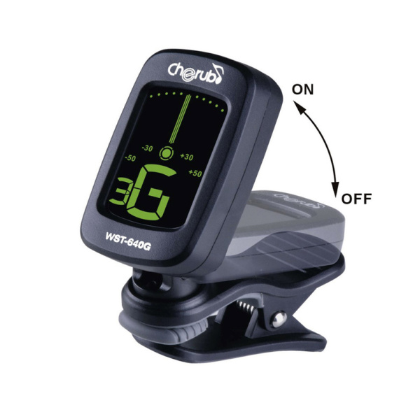 WST-640G Тюнер цифровой на прищепке гитарный, Cherub