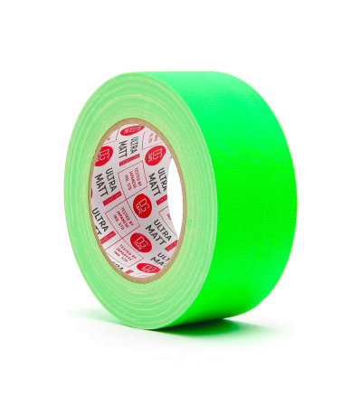 UMF50/25G Клейкая лента Gaffer Tape@ultraMATT (профес. тейп) 50мм/25м, зеленый, светящ. DG Solutions
