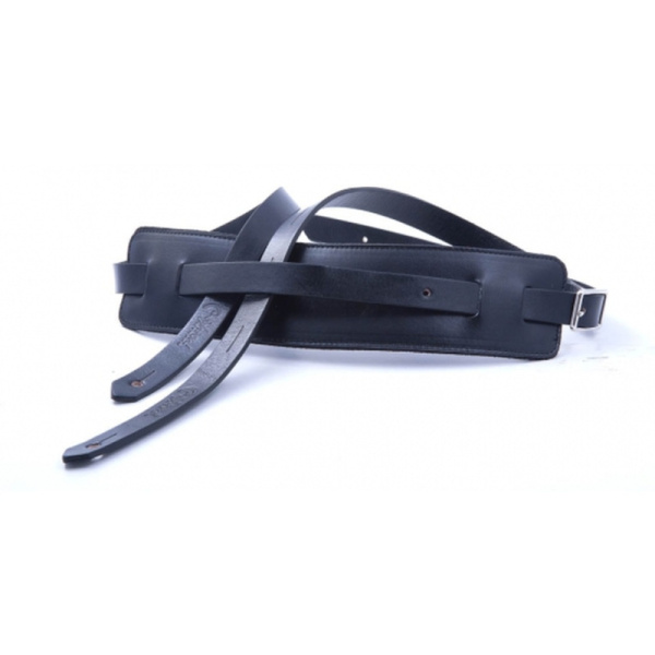 8401050040701 Leathercraft Slim Black Ремень для гитары, RightOn Straps