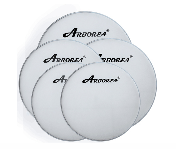 ARDLW-16 Пластик для малого и том барабана 16", белый, Arborea