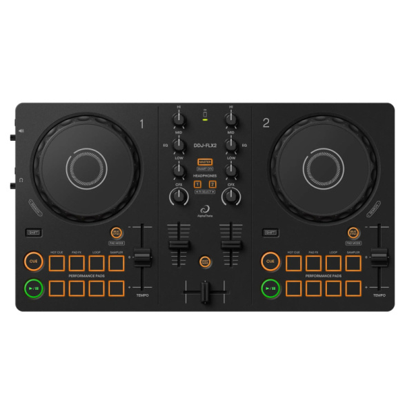 DDJ-FLX2 DJ AlphaTheta 2-канальный DJ-контроллер с питанием от шины USB-C, PIONEER 