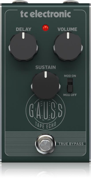 GAUSS TAPE ECHO Delay напольная педаль эффекта дилэй, TC ELECTRONIC