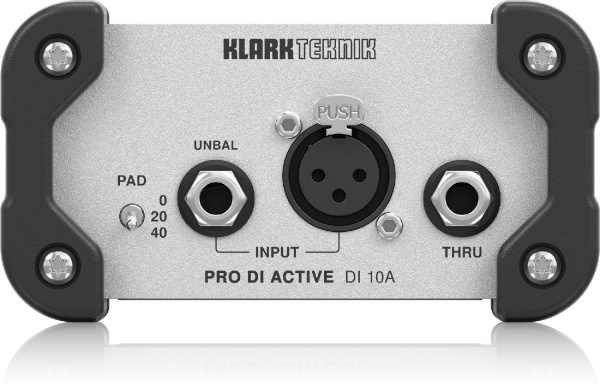 DI 10A Директ бокс (ди-бокс) активный, одноканальный. KLARK TEKNIK