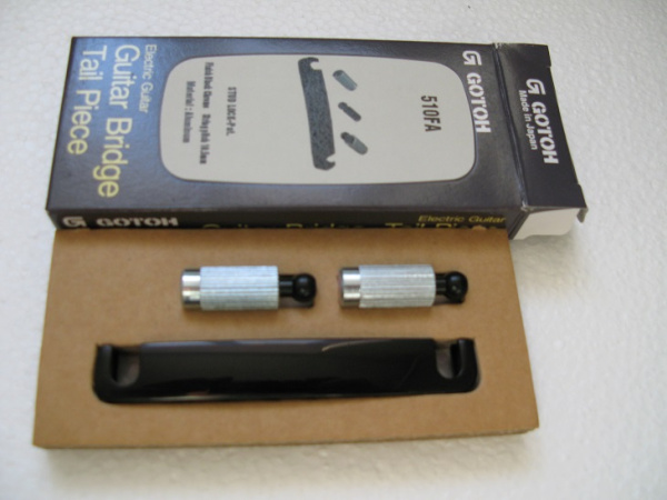 510FA CB Струнодержатель для электрогитары космический черный. Gotoh (Made in Japan)