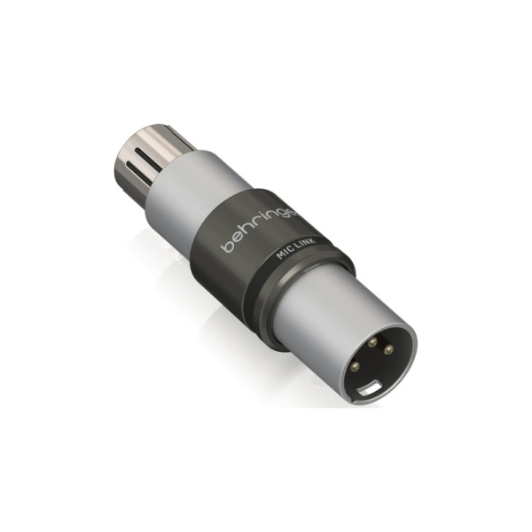 MIC LINK микрофонный предусилитель, усиление до +27 дБ, фантомное питание. BEHRINGER