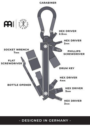 SB503 Мульти-инструмент ( мультитул) для барабана, Meinl