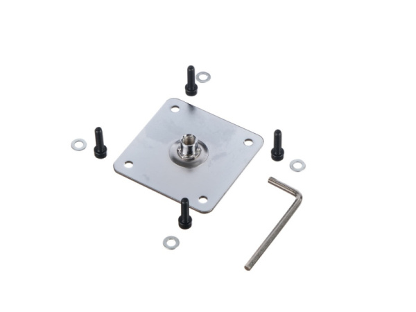 104008 Соединительная пластинка для стойки тренировочного пэда, 70х70мм, сталь, HUN