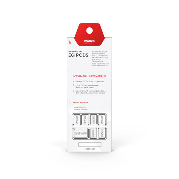 EQPODS EQ Pods Гелевые демпферы для барабанов, Evans