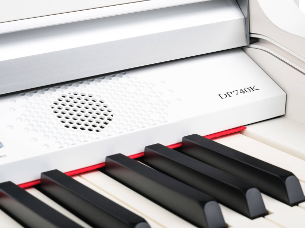 DP740K-PVC-WH Цифровое пианино, белое, матовое (сатин), Medeli