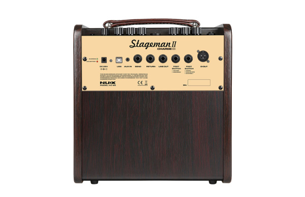 AC-80 Stageman II Комбоусилитель для акустической гитары на акуумуляторе, 80Вт, Nux Cherub