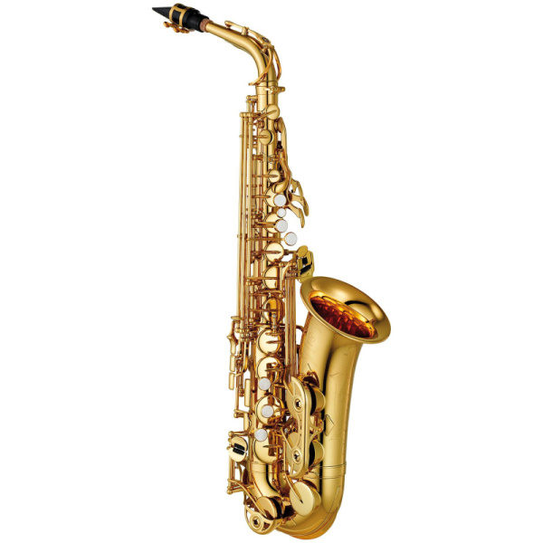 YAS-480 Саксофон альт, полупрофессиональный с кейсом, лак-золото. Yamaha