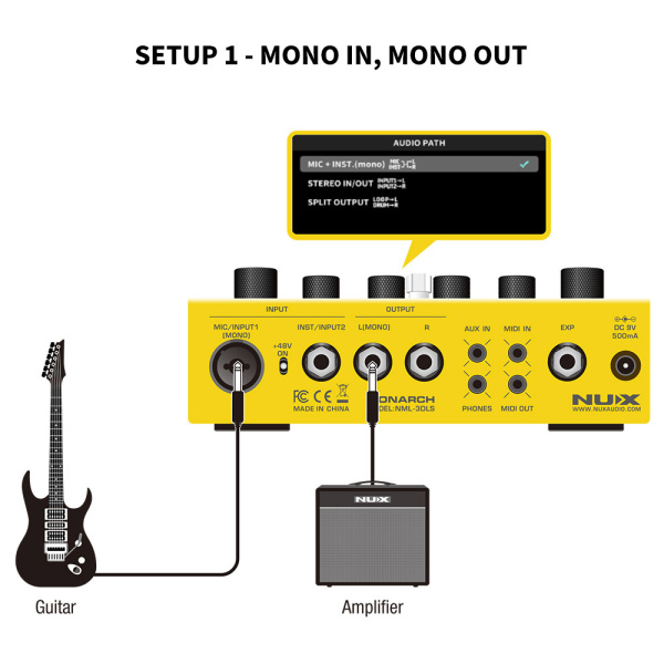 NML-3DLS Dual Loop Stereo Педаль эффектов, Nux