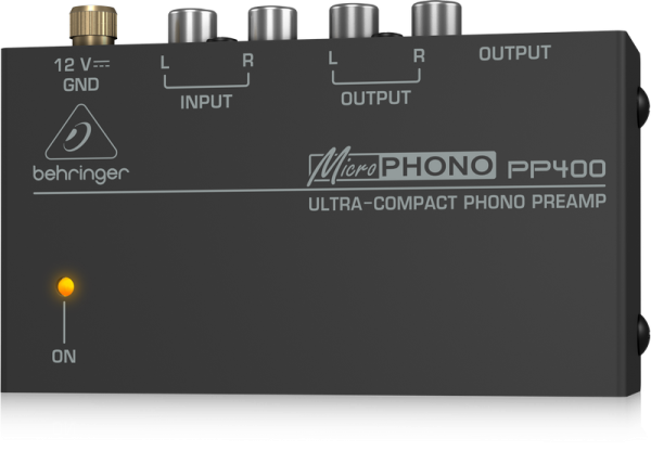 PP400 MICROPHONO Предусилитель-корректор для проигрывателей виниловых дисков (Phono) BEHRINGER