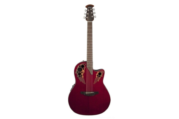 (TDN) Ovation CE44-RR Celebrity Elite Mid Cutaway Ruby Red электроакустическая гитара