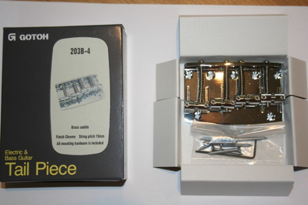 203B-4 C бридж басовый, 4-х струнный, хром. Gotoh (Made in Japan)