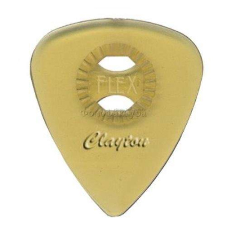 CLAYTON UF88/6 - 0.88 mm, FLEX ULTEM, медиатор стандартный с отверстием посередине