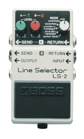 LS-2 гитарная педаль Line Selector. Boss 