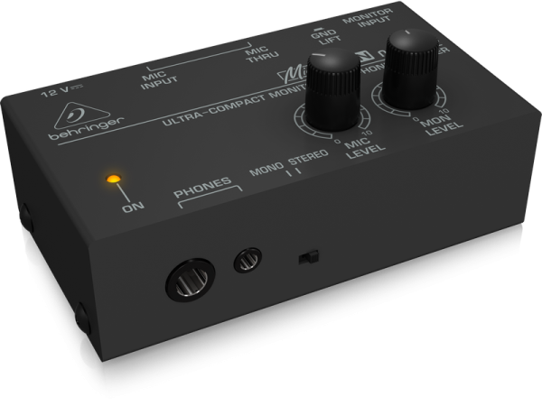 MA400 MICROMON компактный мониторный усилитель для стерео-наушников. BEHRINGER