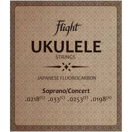 FUSSC-100 Комплект струн для укулеле сопрано/концерт из флюорокарбона, FLIGHT