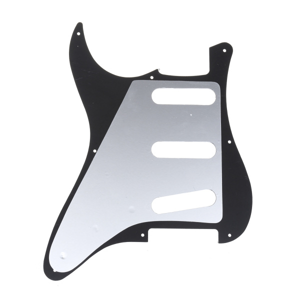 MX1405BK Защитная накладка гитары Fender Stratocaster Japan, 3 слоя, черная, Musiclily