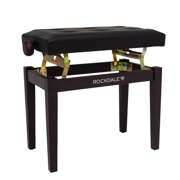 RHAPSODY 130 ROSEWOOD BLACK Банкетка для клавишника с регулируемой высотой, ROCKDALE 