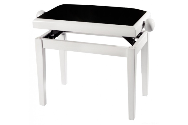 (TDN) GEWA Deluxe White Matt Black Cover банкетка фортепианная