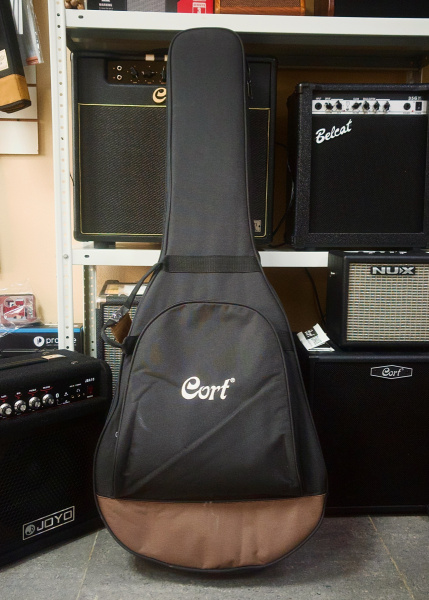 CORE-PE-AMH-OPBB Электроакустическая гитара, с чехлом,форма Парлор Cort