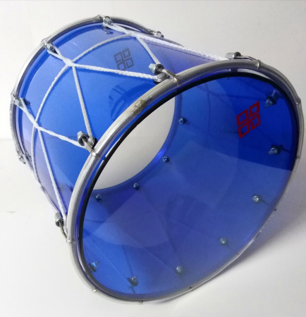 BKA-14Snv Барабан кавказский 14", акрил 34х36см, с верёвкой, синий, Мастерская Бехтеревых