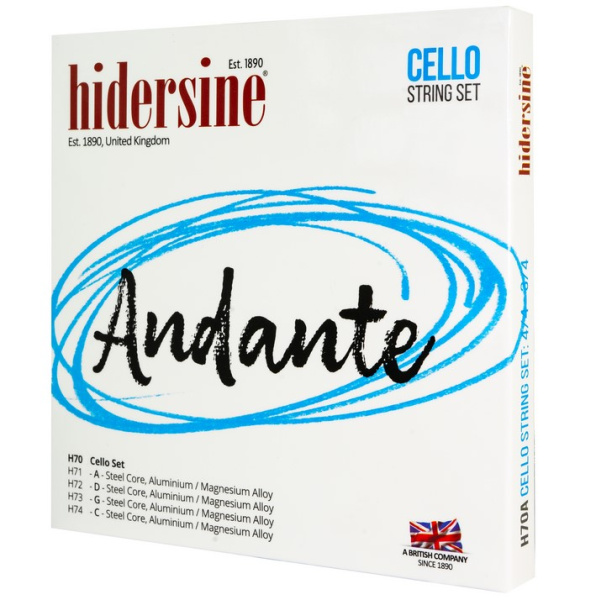 H70C Andante Комплект струн для виолончели 1/2, Hidersine