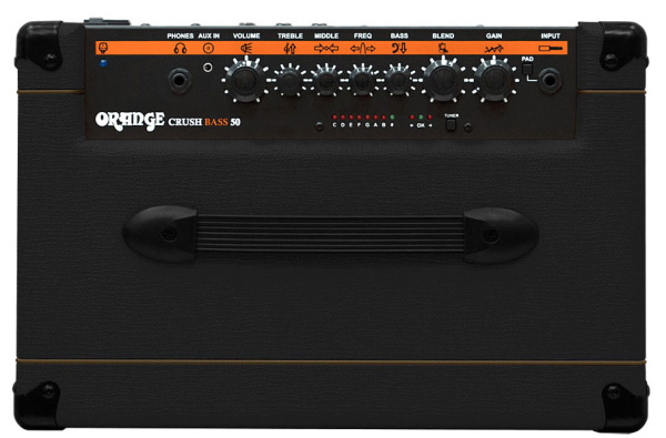 CRUSH BASS 50 BK Комбоусилитель для бас-гитары (черный), 50 Вт, цвет черный. ORANGE 