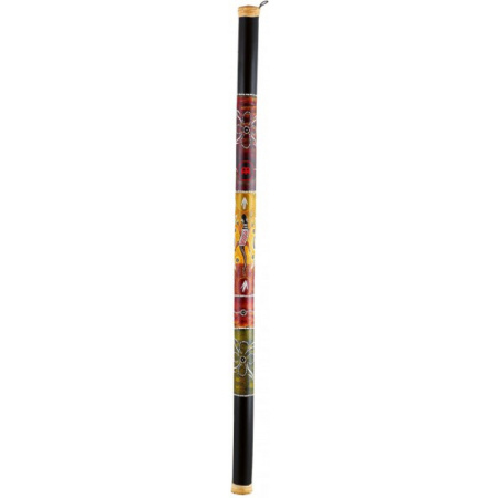 MEINL RS1BK-XXL - палка дождя 150 см - материал - бамбук, фон черный, цветной рисунок