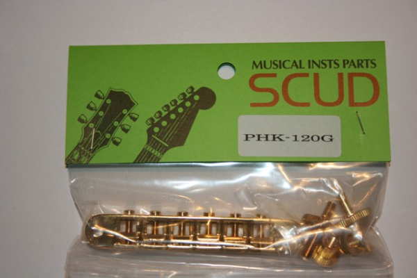 PHK-120 G Scud  бридж Tune-o-Matic, Nashville style, позолота (Made in Japan). GOTOH