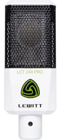 LCT240 PRO WHITE студийный кардиоидый микрофон с большой диафрагмой. LEWITT